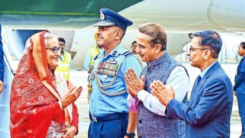 Bangladesh Prime Minister Sheikh Hasina Receives a Grand Welcome in India